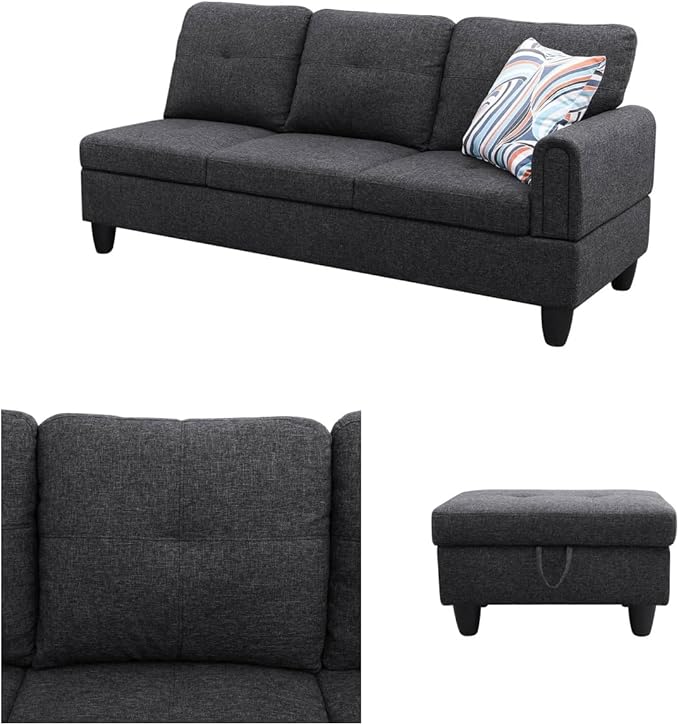 Convertible Sectional Couch, Large L Shaped Couch - Image 5