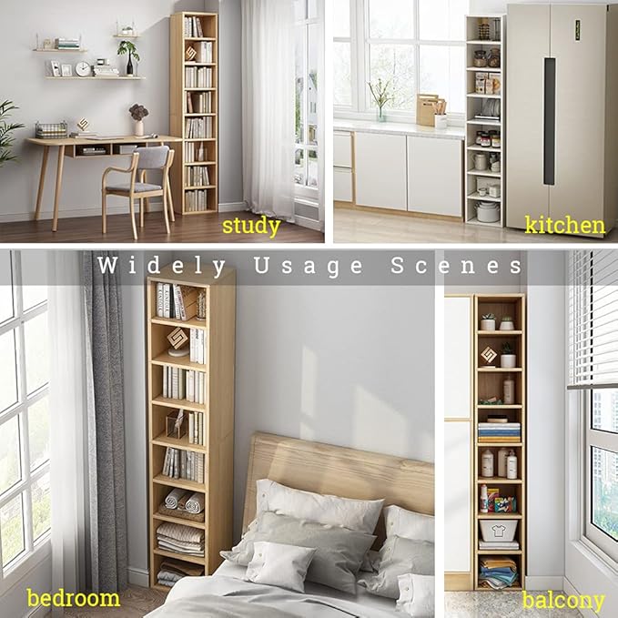 IOTXY Small Narrow Corner Bookcase - Image 5