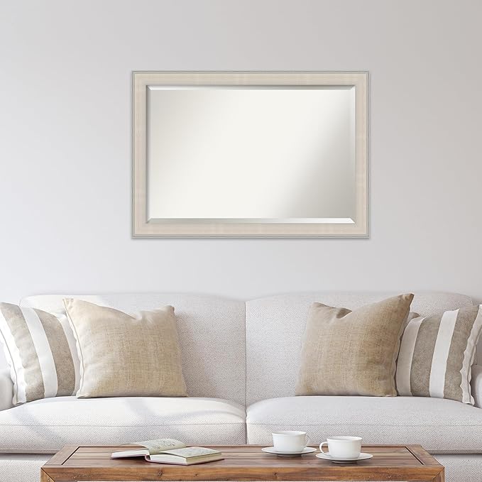 Amanti Art White Bathroom Mirror - Image 6