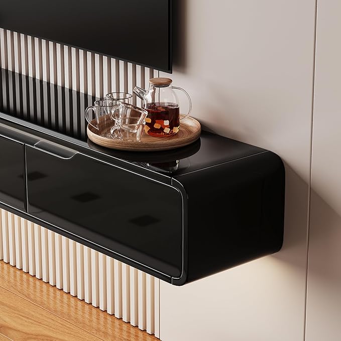 High Gloss Floating TV Stand - Image 7