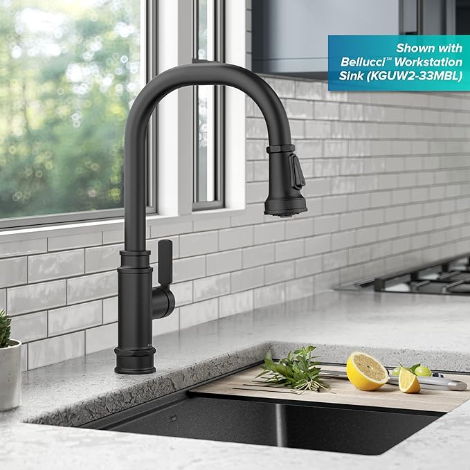 KRAUS Allyn Transitional Industrial Pull-Down Single Handle Kitchen Faucet in - Image 3