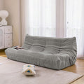 N&V Fireside Three Seater Sofa, Mid Century Armless Twin Size Floor Sofa by NV