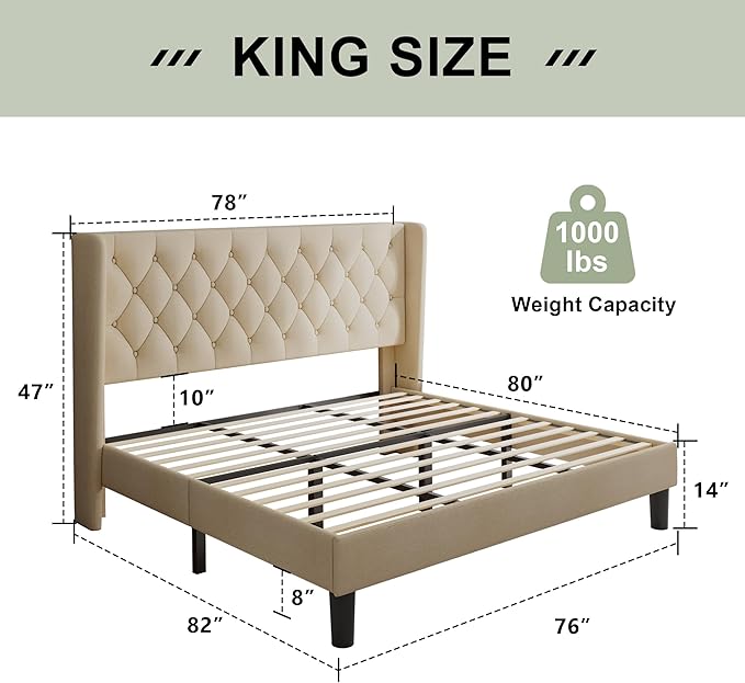 Feonase King Size Bed Frame - Image 2