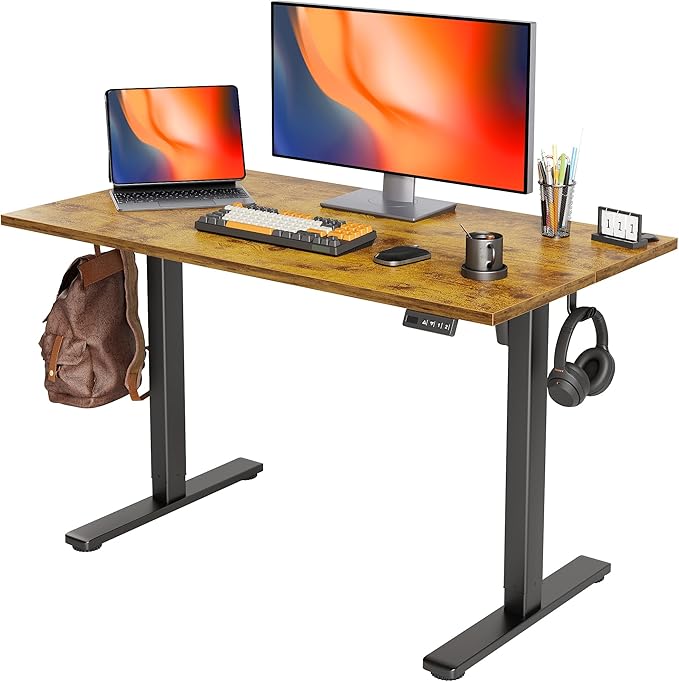 Seang Standing Desk with Adjustable Height, 48x24 Inch Electric Stand Up Desk by Unknown
