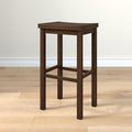 Grain & Grove Smith Collection Solid Wood Bar Stool, 30 inch Saddle-Seat Bar by GrainGrove