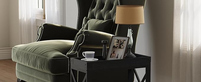 Narrow Side Table, Slim End Table - Image 9