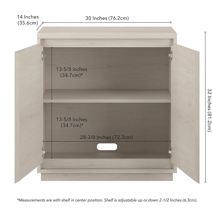Henn&Hart Presque Accent Cabinet, Alder White - Image 3