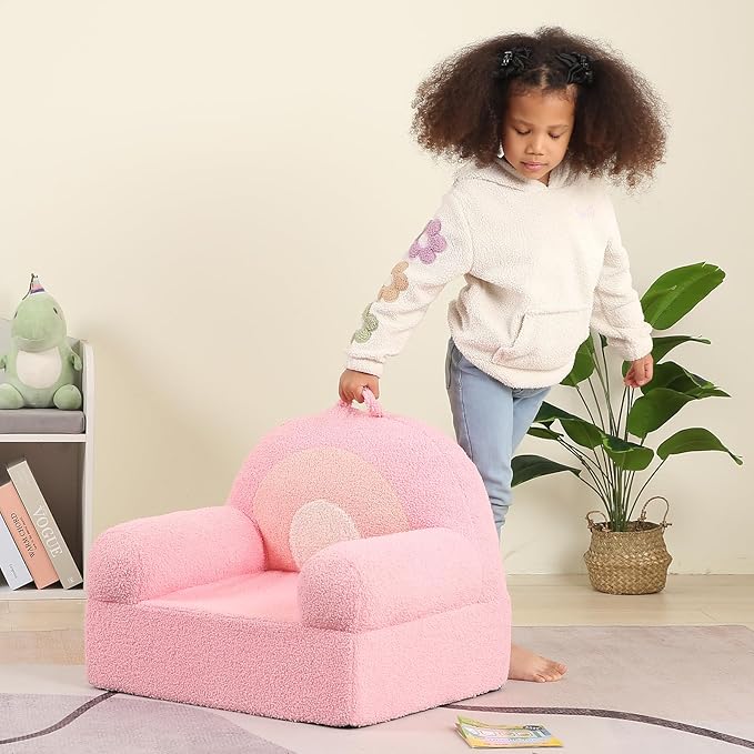 Comfy Toddler Chair, Kids Rainbow Couch - Image 6