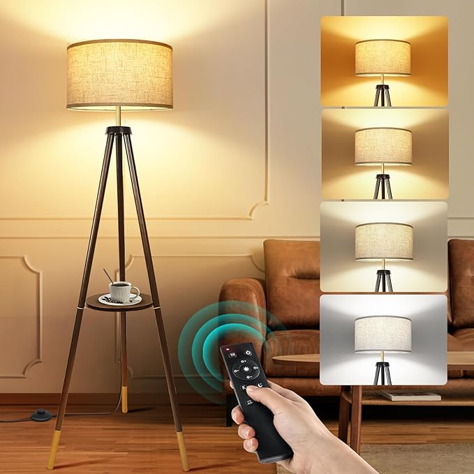 OUTON Wood Tripod Floor Lamp by OUTON