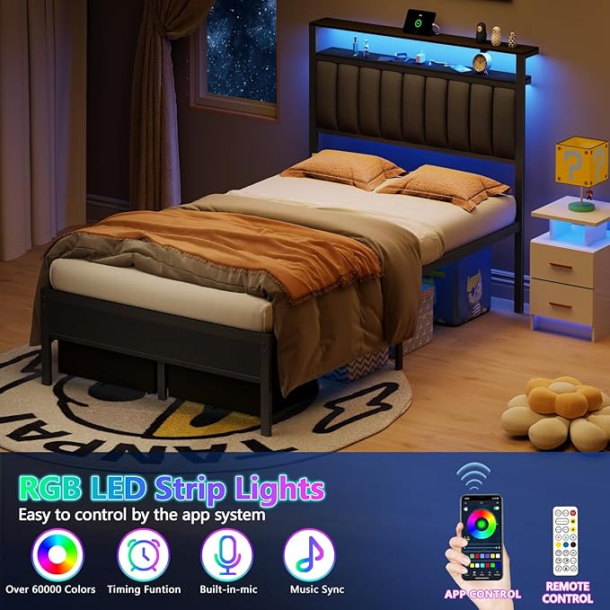 Furnulem Full Size Bed Frame - Image 6