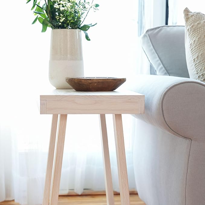 Plank+Beam Classic Rectangular Side Table, Slim Side Table - Image 2