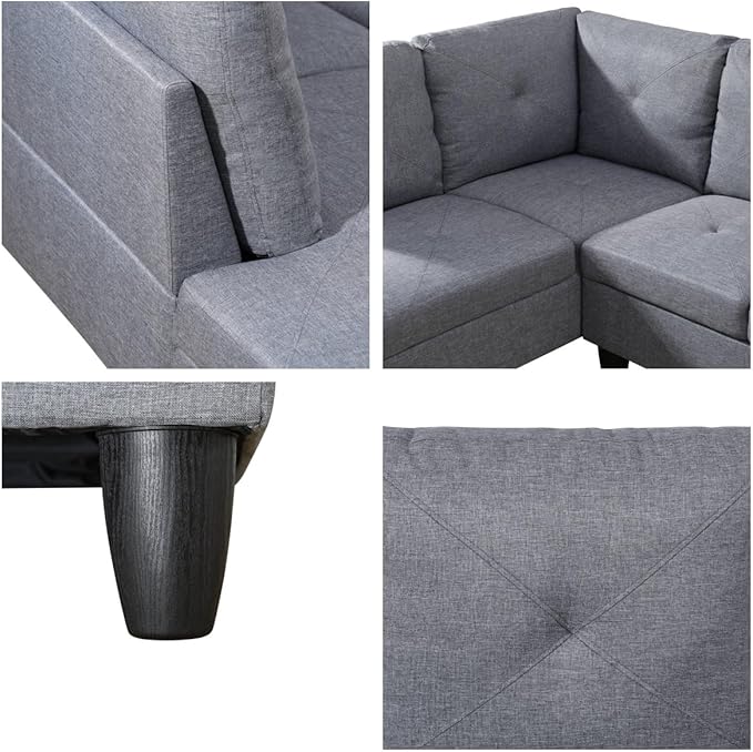 NAYSAYE L Shaped Couch, Modular Sectional Couch - Image 5