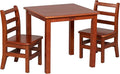 ECR4Kids 24in x 24in Hardwood Table and Chair Set, 12in Seat Height, Kids by ECR4Kids