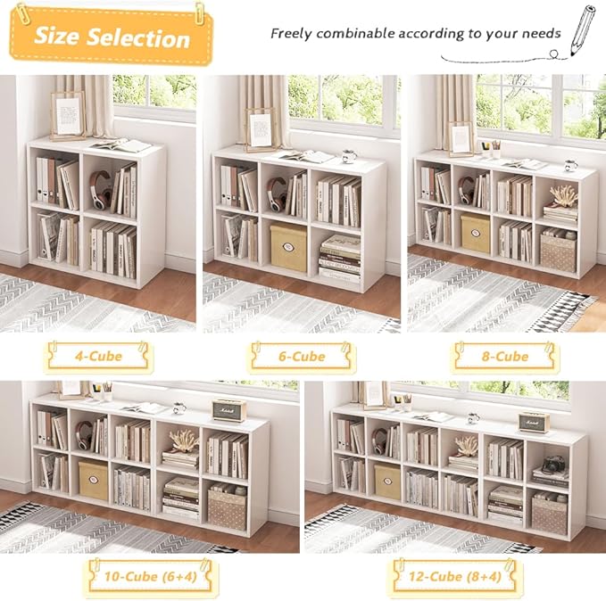 4 Cube Organizer Bookcase - Image 6
