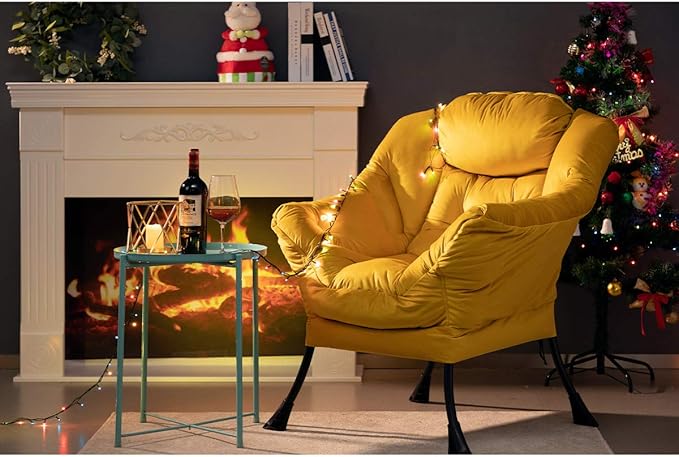 HollyHOME Modern Fabric Large Lazy Chair, Accent Oversized Comfy Reading Chair - Image 7