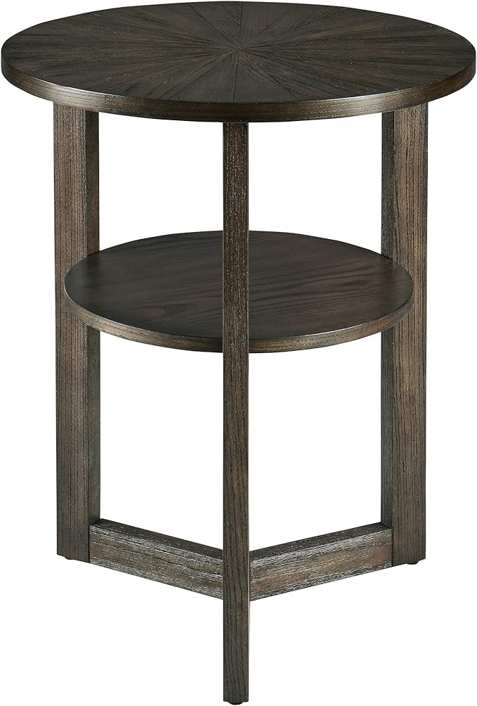 Small Round End Table, Rustic Side Table - Image 4