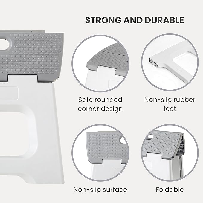 Vigar Compact Step Stool Foldable, 9-inch Step Stools - Image 4