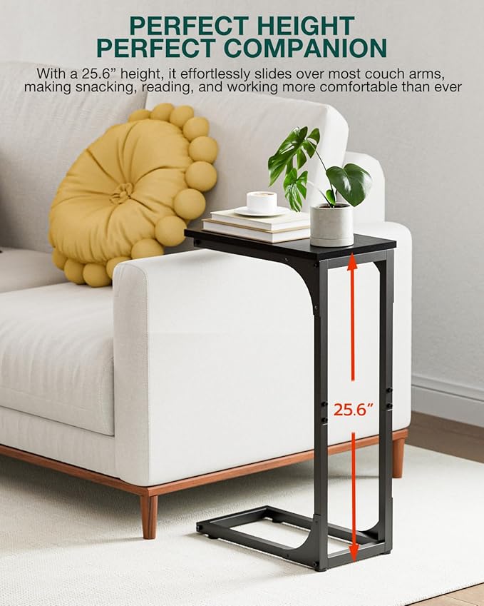 C-Shaped Side Table for Couch - Image 4