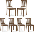 COLAMY Wooden Dining Chairs Set of 6, Solid Rubberwood Kitchen & Dining Room by COLAMYINC