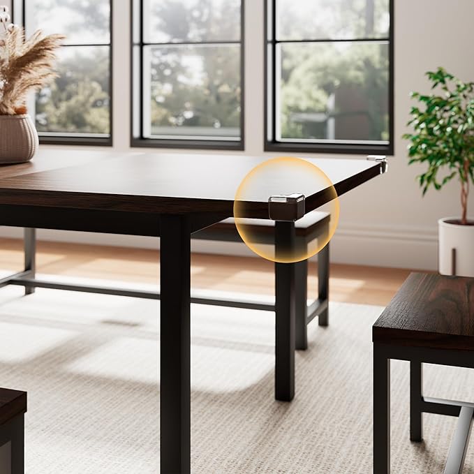 5 Pieces Dining Room Table Set for 4-6, Small Dining Table Set - Image 6