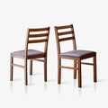 Livinia Seattle Modern Farmhouse Kitchen Dining Room Chair Set of 2, Solid Wood by Livinia