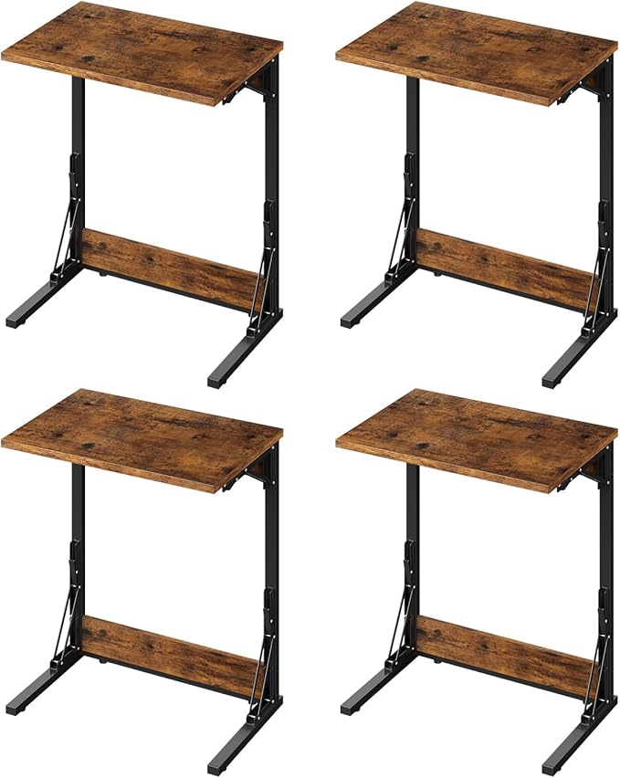 Tatub Folding TV Tray Table Set of 4, Small Sofa-Side Laptop Desk by Tatub