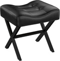 18-Inch Large Leather Vanity Stool, Vanity Chair by MEMOBARCO
