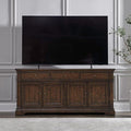 Liberty Furniture Arden Road TV Console, 74 Inch, Satin Cherry, 3 Drawers by LibertyFurniture