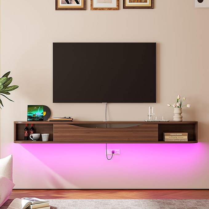 Floating TV Stand, Floating TV Console, Under TV Shelf - Image 2