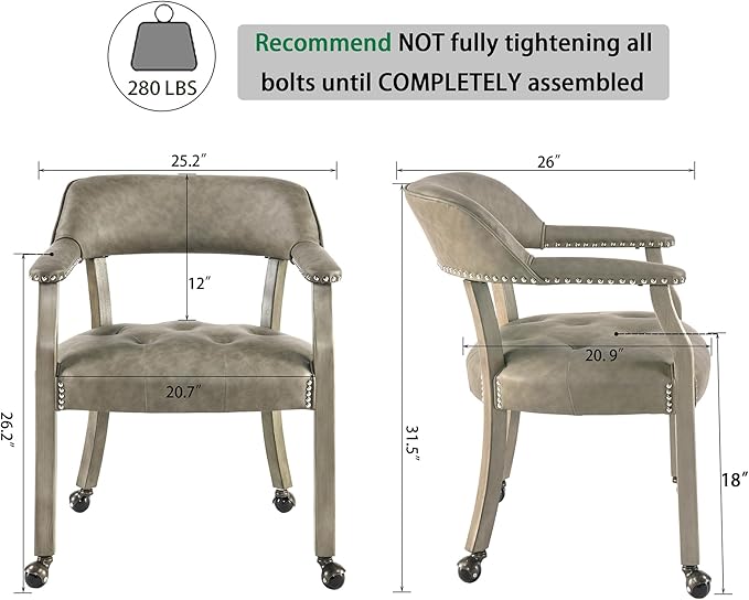 LEEMTORIG Large Dining Chairs - Image 3