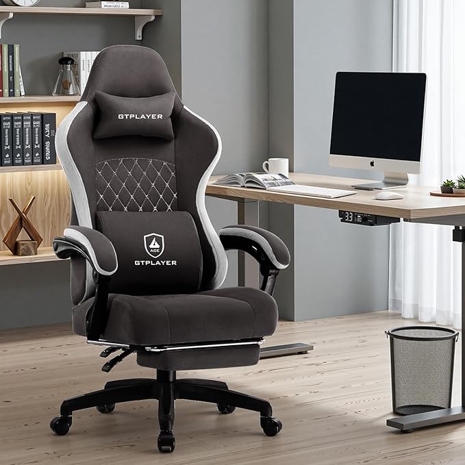 GTPLAYER Office Chair, Gaming Computer Desk Fabric Chair - Image 2