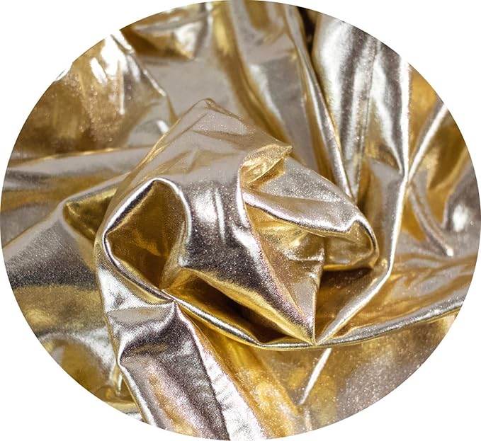 2-Pack Gold Spandex Table Topper Cap - Image 2