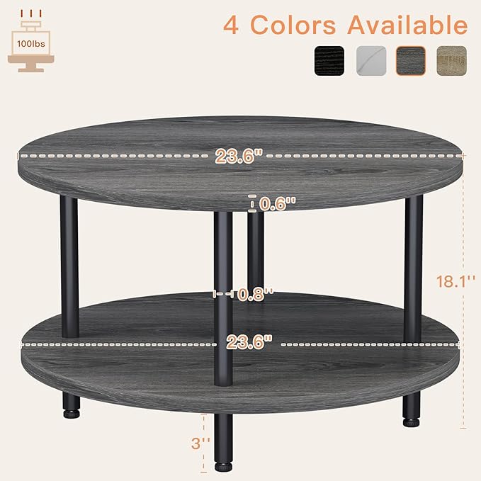 Coffee Table, 2 Tier Coffee Tables - Image 3