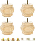 4PCS Wood Furniture Legs 2.56 inches Furniture Legs by Metany