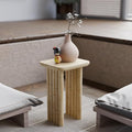 Bambos End Table | Sold Mango Wood Bedside Table, Natural Finish Side Table by Relso