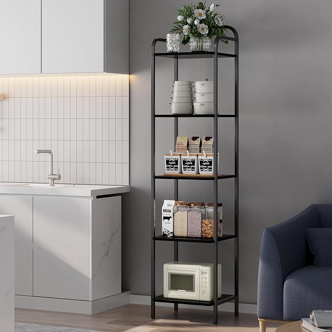 Book Shelf, 5 Tier Bookshelf, Bookcase - Image 6