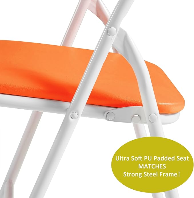 VECELO Kids Folding Activity Table and Chairs 5 Pcs Set, - Image 4