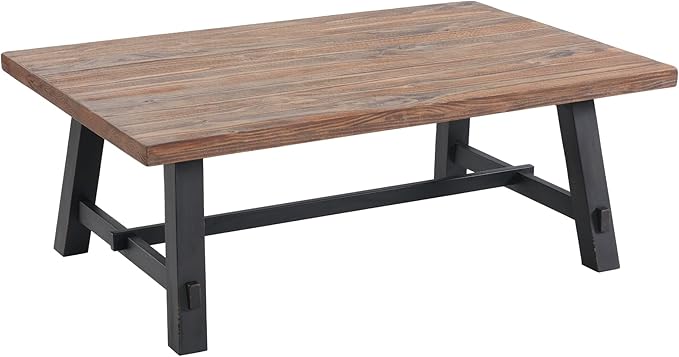 Alaterre Furniture Adam 48-Inch Solid Wood Coffee Table - Image 7