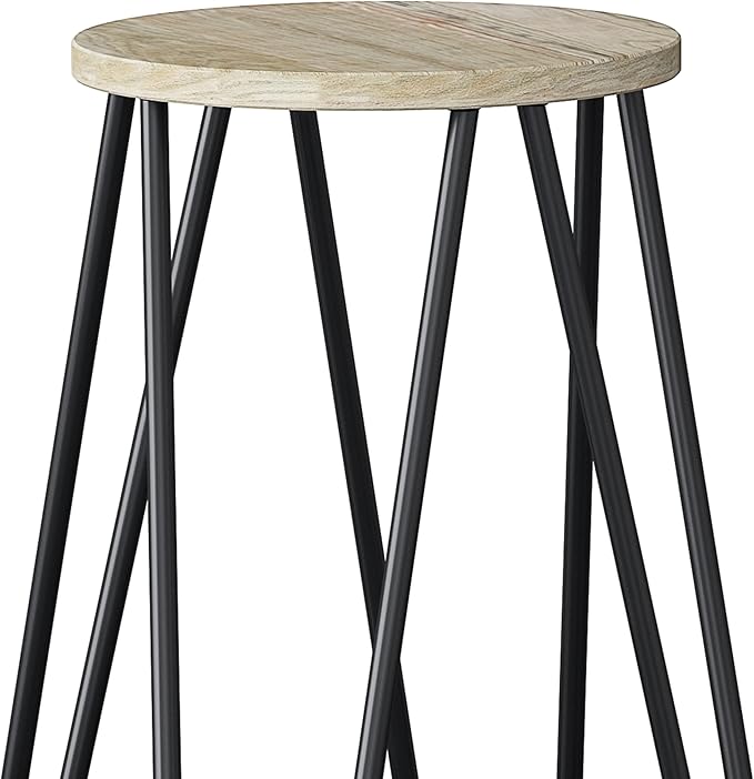 SIMPLIHOME Simeon Industrial Metal 30 inch Metal Bar Stool - Image 6