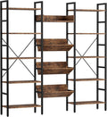 IRONCK Bookshelves and Bookcases 5 Tiers, Triple Wide Industrial Bookshelf by IRONCK