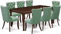 East West Furniture DODA9-MAH-22 9 Piece Dining Set Consists of a Rectangle by EastWestFurniture