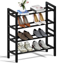 Haddockway Bamboo Shoe Rack for Closet, Free Standing Shoe Organizer by Haddockway