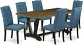 East West Furniture V677EL121-7 7 Piece Modern Dining Table Set Consist of a by EastWestFurniture