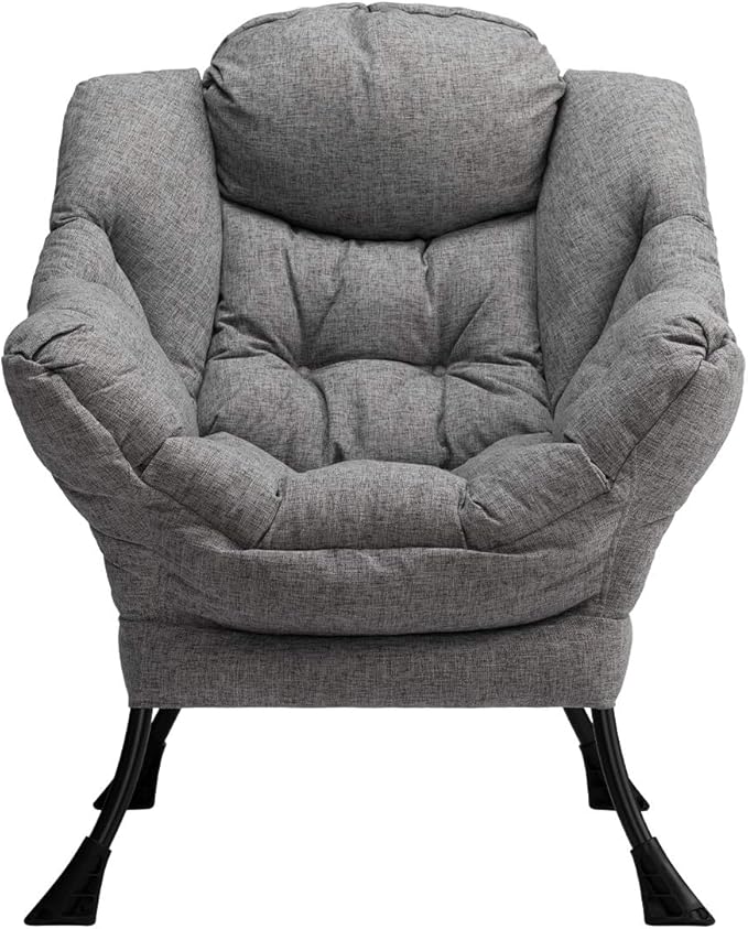HollyHOME Modern Fabric Large Lazy Chair, Accent Oversized Comfy Reading Chair - Image 8