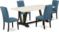 East West Furniture V627EL121-5 5 Piece Kitchen Table Set by EastWestFurniture