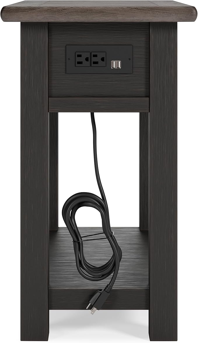 Signature Design by Ashley Tyler Creek Chair Side End Table, Light Brown & - Image 11
