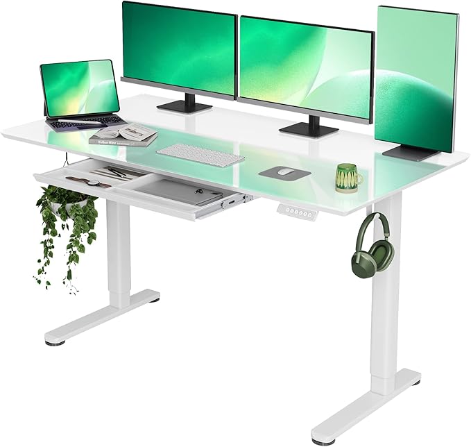 INNOVAR Glass Standing Desk by INNOVAR