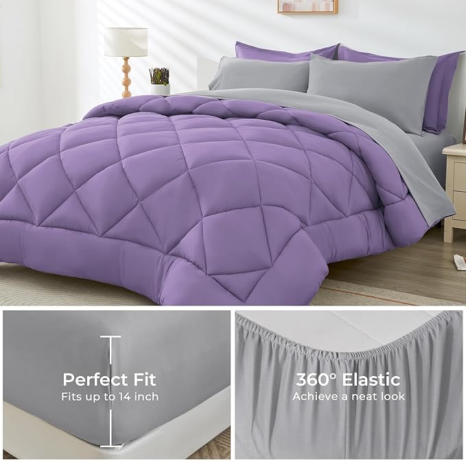 HEVUMYI Cali-King Comforter Set - Image 3