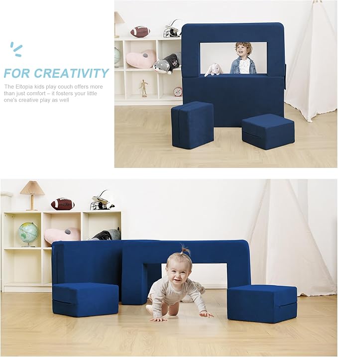 Modular Kids Sofa, Toddler Couch Foam Armchair - Image 5