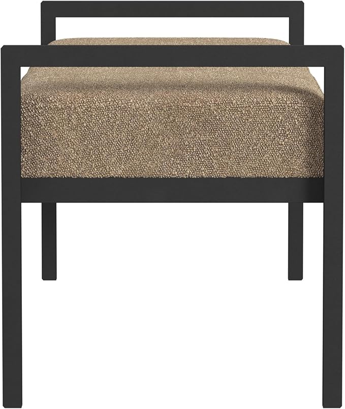 HomePop Modern Metal Bench|Bench - Image 4